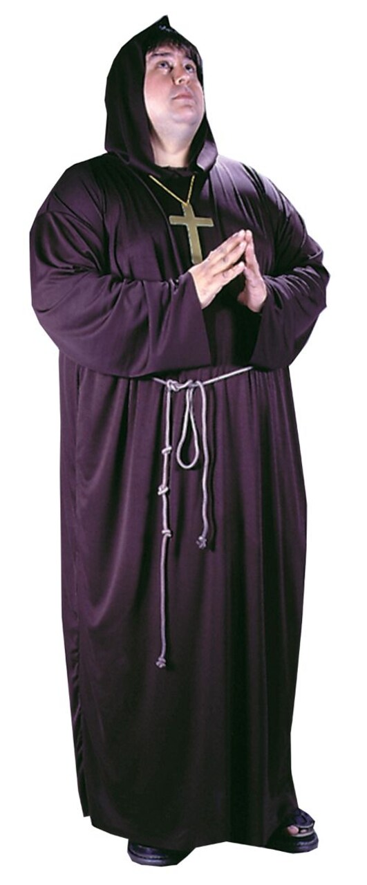 The Costume Center Black Monk Plus Size Men Adult Halloween Costume